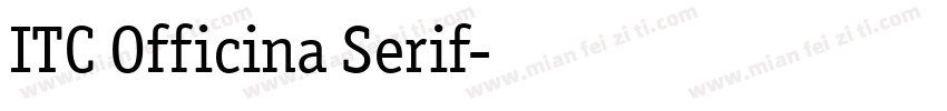 ITC Officina Serif字体转换